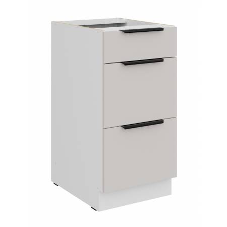 Szafka z szufladami 40 cm kaszmir + biały CAROL 40 D 3S BB